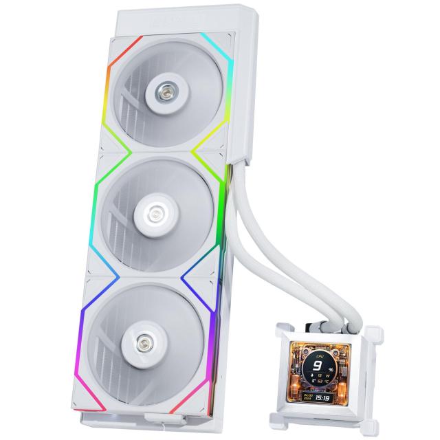 Охладител за процесор Lian Li HydroShift LCD 360 TL White, Intel: LGA1700 AMD: AM5 / AM4
