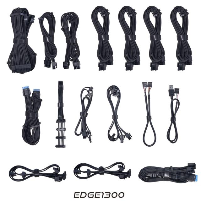 Захранване Lian Li EDGE EG1300 Black 1300W 80+ Platinum PCIe 5.1, ATX 3.1
