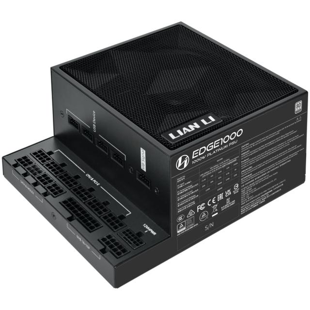 Захранване Lian Li EDGE EG1000 Black 1000W 80+ Platinum PCIe 5.1, ATX 3.1
