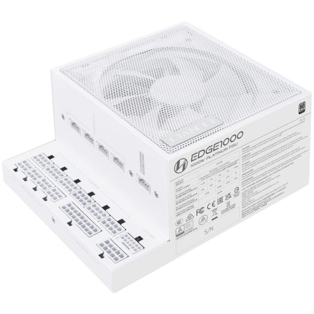 Захранване Lian Li EDGE EG1000 White 1000W 80+ Platinum PCIe 5.1, ATX 3.1