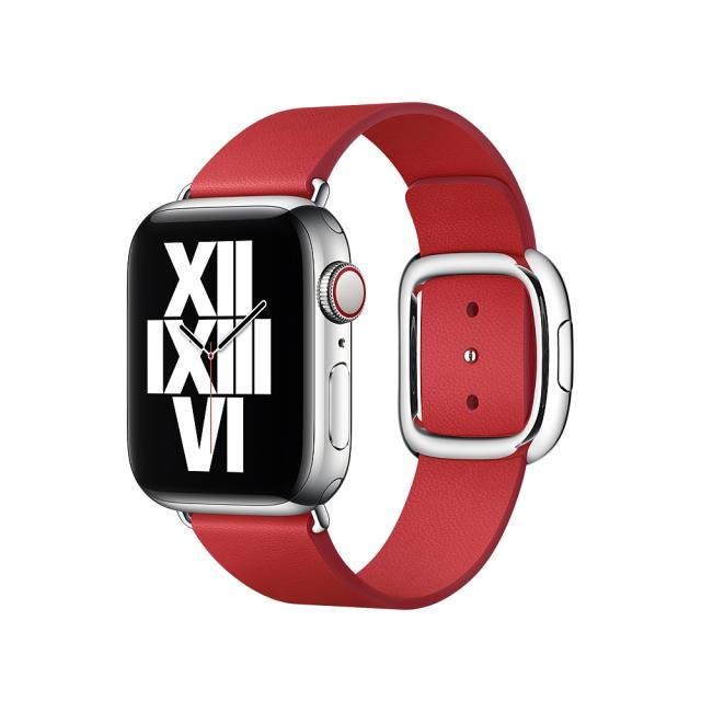 Каишка за часовник Apple Watch 40mm Band: Scarlet Modern Buckle - Large (Seasonal Fall 2020)