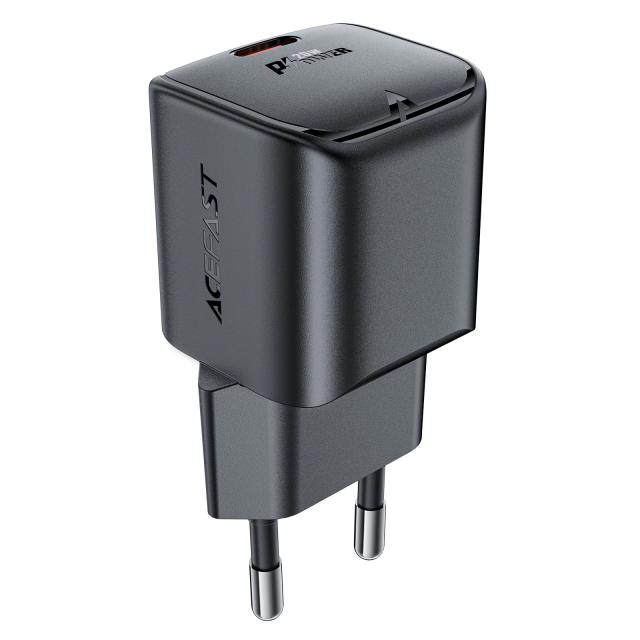 Acefast Универсално зарядно за стена Charger Wall GaN PD20W - A73 Mini - USB-C x 1, Black