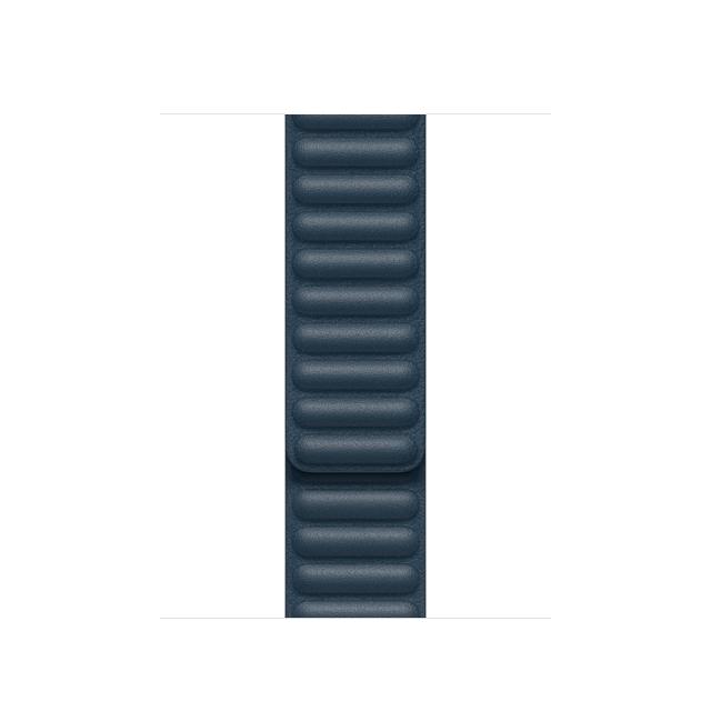 Каишка за часовник Apple Watch 40mm Band: Baltic Blue Leather Link - Small (Seasonal Fall 2020)