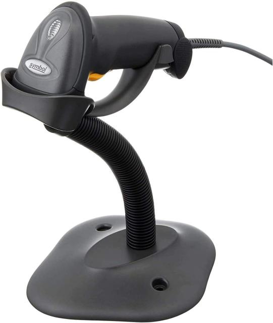 Баркод скенер Symbol LS2208, USB, RS-232, кабел и стойка
