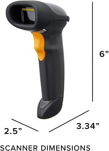 Баркод скенер Symbol LS2208, USB, RS-232, кабел и стойка