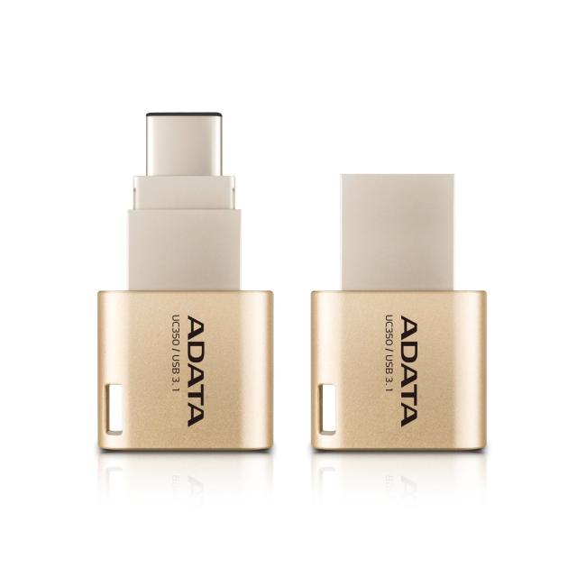 USB памет ADATA AUC350 32GB, USB 2.0/USB 3.0/USB Type-C 3.1, (OTG)