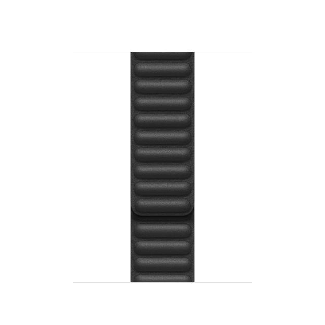 Каишка за часовник Apple Watch 40mm Band: Black Leather Link - Small