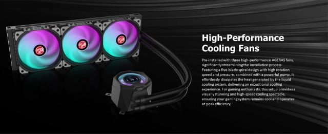 Охладител за процесор Raijintek Water Cooling, CYCLOPS 360 Black, LGA1851/LGA1700/AM5