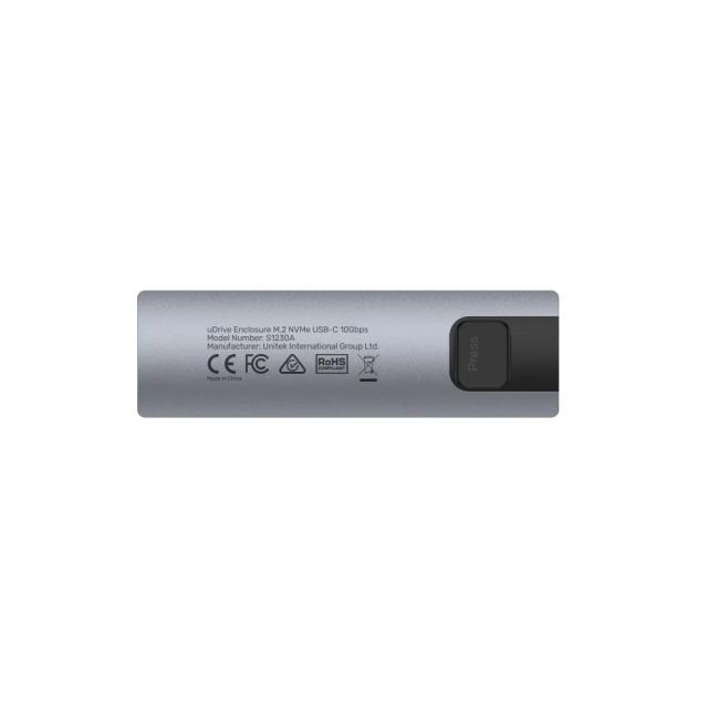 Kутия Unitek S1230A, M.2 NVMe/SATA, USB Type-C