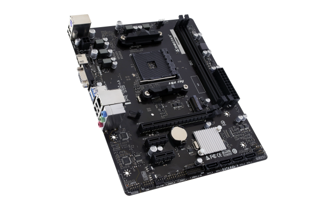 Дънна платка BIOSTAR B550MHP, AM4, 2x DDR4, 1 x M.2, 4 x SATA III, VGA, HDMI, Micro ATX