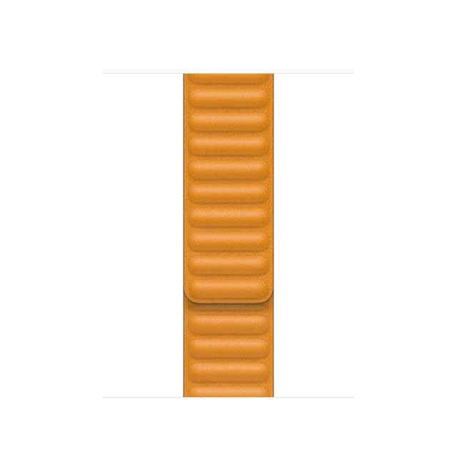 Каишка за часовник Apple Watch 40mm Band: California Poppy Leather Link - Large (Seasonal Fall 2020)