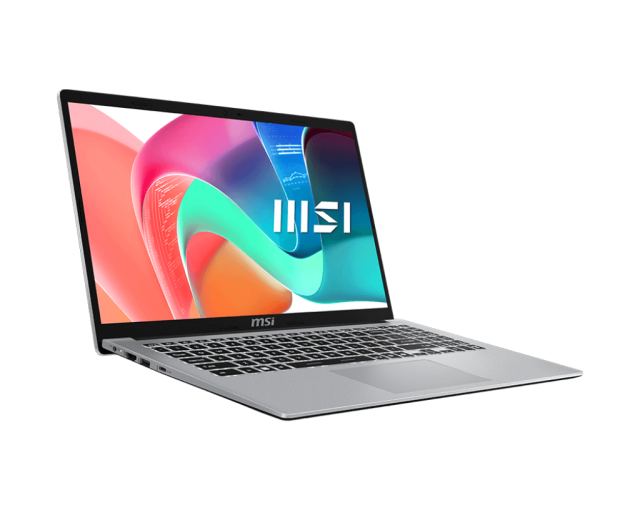 Лаптоп MSI MODERN 15 F13MG-422XBG, Intel Core i5-1334U 10C (3.40/4.6GHz, 12MB cache), 15.6" (39.62cm) FHD IPS Display, 16GB DDR4, 512GB SSD, Free DOS