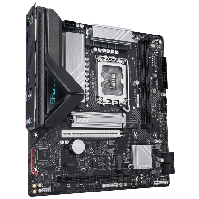 Дънна платка GIGABYTE B860M EAGLE, LGA1851, 2x DDR5, 2x M.2, 4x SATA 6Gb/s, HDMI, DP, Micro ATX