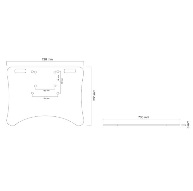 Аксесоар Neomounts by NewStar Fixed Floor Plate for PLASMA-M2500/W2500-series