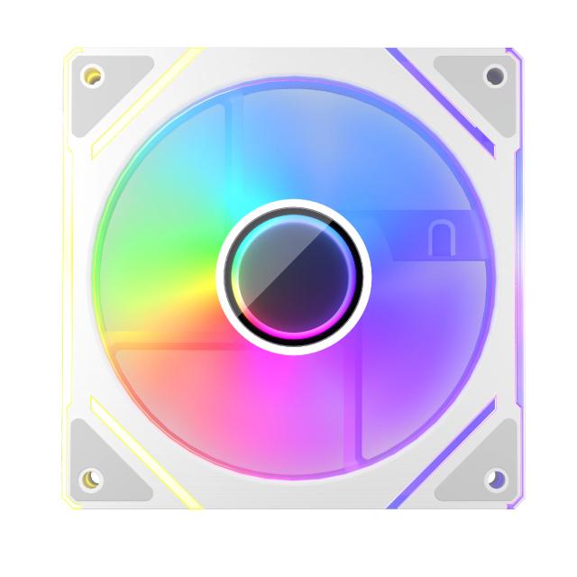 Вентилатор 1stPlayer 120mm FCR(AP) White, ARGB