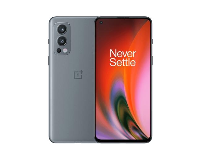 Мобилен телефон OnePlus Nord 2 5G DN2103, 12GB RAM, 256GB, 8 Core Dimensity 1200-AI, 6,43" 90Hz AMOLED 2400x1080, IMX766 50MP + 8MP + 2MP, IMX615 30MP Selfie, 4500mAh, Dual SIM, Android 11, Grey Sierra