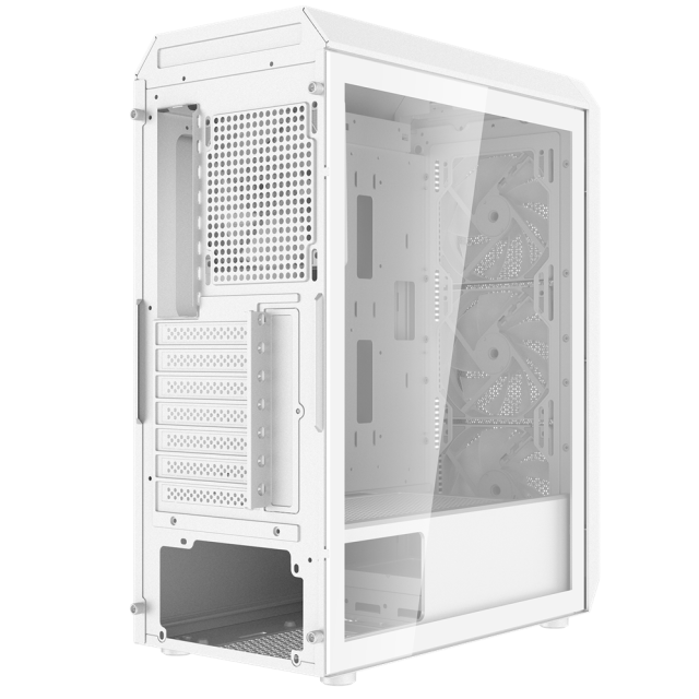 Кутия ADATA VALOR AIR PLUS MT WHITE, Middle Tower, 2 x USB 3.2, Mini-ITX, Micro-ATX, ATX