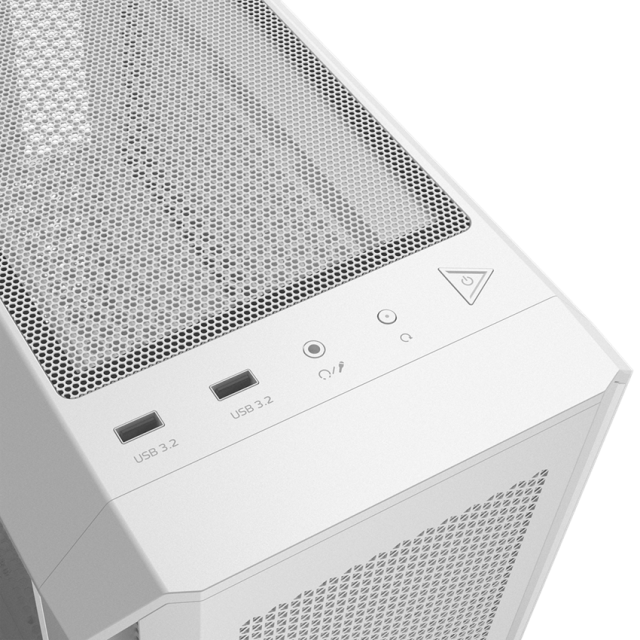 Кутия ADATA VALOR AIR PLUS MT WHITE, Middle Tower, 2 x USB 3.2, Mini-ITX, Micro-ATX, ATX
