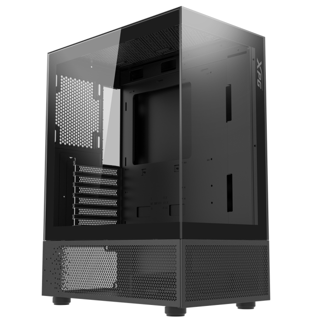 Кутия ADATA INVADER X MINI MT BLACK, Middle Tower, 2 x USB 3.2, 1 x USB 3.2 Type-C, Mini-ITX, Micro-ATX, ATX