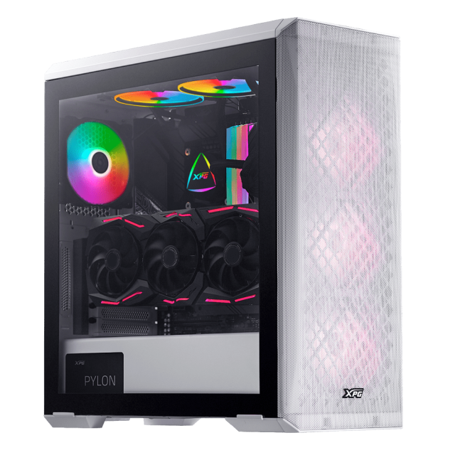 Кутия ADATA DEFENDER WHITE, Middle Tower, 2 x USB 3.0, 1 x HD Audio, Mini-ITX, Micro-ATX, ATX, E-ATX, CEB, EEB