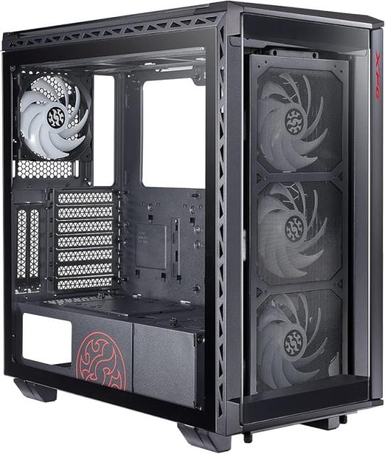 Кутия ADATA BATTLECRUISER MT BLACK, 2 x USB 3.0, 1 x USB Type-C Gen.1, 1 x HD Audi, Mini-ITX, Micro-ATX, ATX, E-ATX 