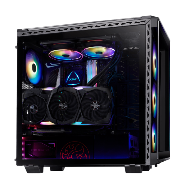 Кутия ADATA BATTLECRUISER MT BLACK, 2 x USB 3.0, 1 x USB Type-C Gen.1, 1 x HD Audi, Mini-ITX, Micro-ATX, ATX, E-ATX 