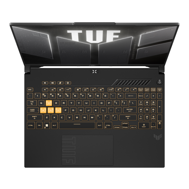 Лаптоп Asus TUF Gaming F16 FX607VU-RL065, Intel Core 5 210H 8C (1.6 / 4.8 GHz, 12MB Cache), 16" (40.64cm) FHD+ IPS 144Hz Anti-Glare Display, NVIDIA GF RTX4050 6GB, 16GB DDR5, 1TB SSD NVMe, 1x Thunderbolt 4, Free DOS