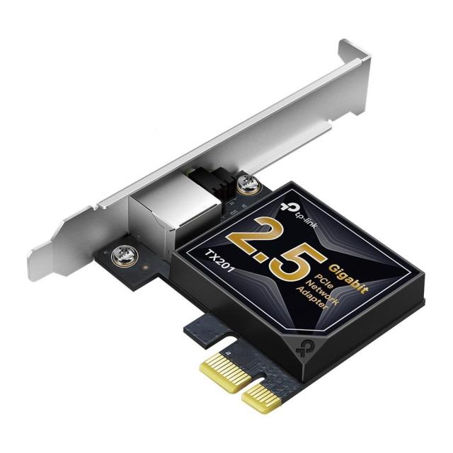 Мрежова карта TP-LINK TX201 PCIe, 1 x 10/100/1000/2500 RJ-45