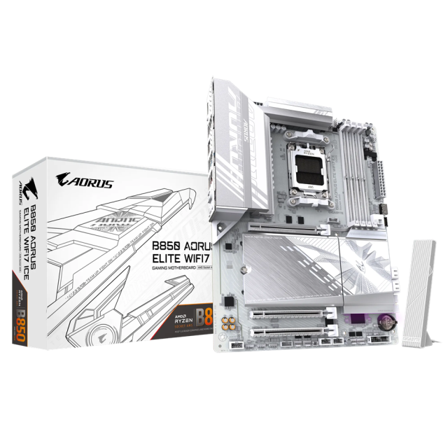 Дънна платка Gigabyte B850 GAMING X WIFI, AM5, 4x DDR5, 3x M.2 NVMe, 4 x SATA 6Gb/s, Wi-Fi 6, Bluetooth 5.3, HDMI, DP, ATX