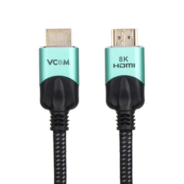 Кабел VCom HDMI (M) към HDMI (M), v2.1, 2m. - 8K HDR