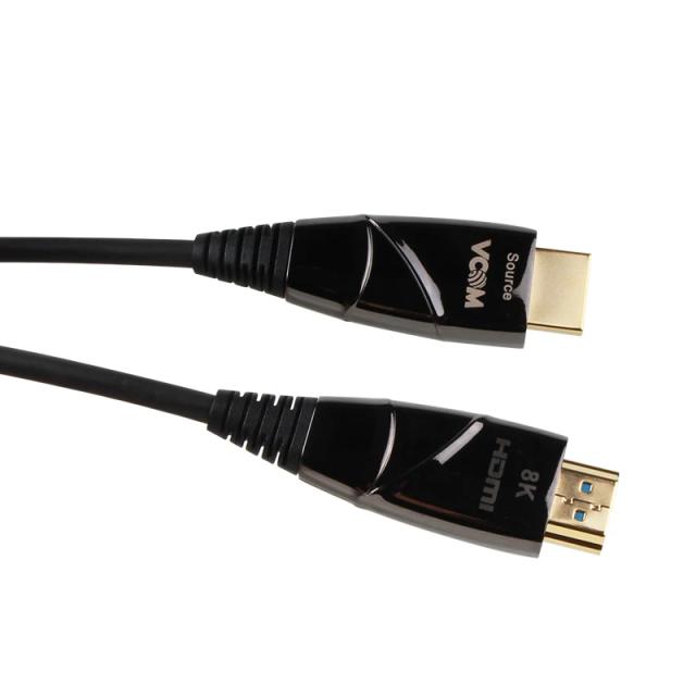 Кабел VCom активен оптичен кабел HDMI (M) към HDMI (M), v2.1, 20.0m