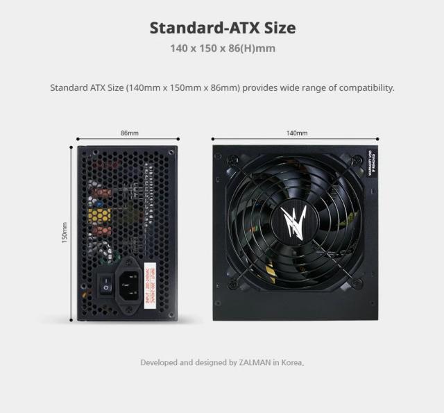 Захранване Zalman MegaMax ZM800-TXII 800W, Active PFC, 80 PLUS 