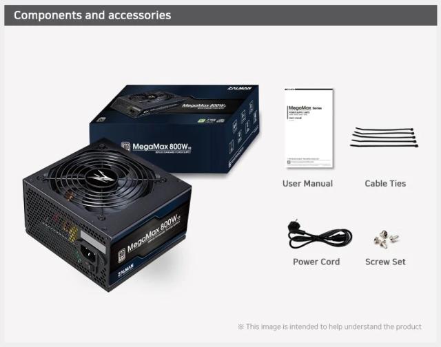 Захранване Zalman MegaMax ZM800-TXII 800W, Active PFC, 80 PLUS 