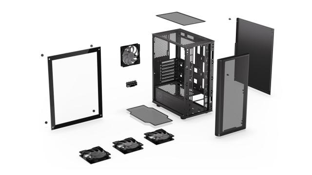 Кутия ENDORFY Ventum 200 ARGB, Middle Tower, 2x USB 3.0, 1x Microphone, 1x Headphones, ATX, Micro ATX, Mini ITX