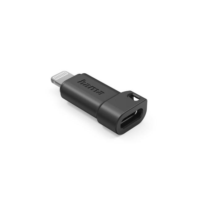 HAMA адаптер USB Type-C  към Apple Lightning Plug, черен