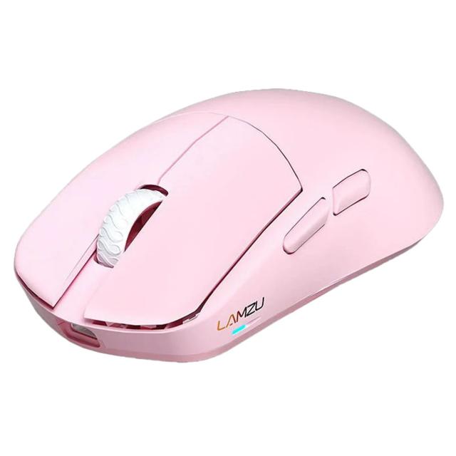 Геймърска мишка Lamzu MAYA X 8K, оптична, 30 000 dpi, Wireless, Light Pink