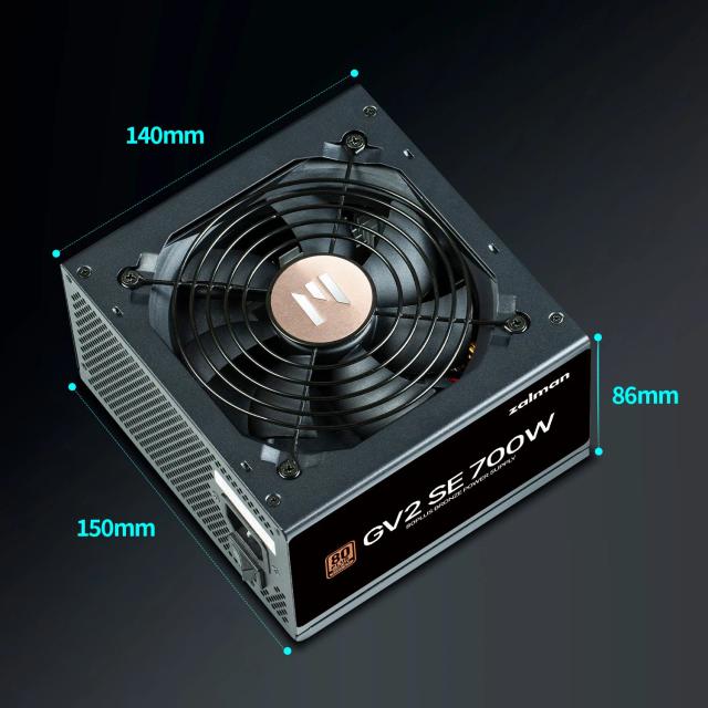Захранване Zalman ZM700-GV2 SE 700W, Active PFC, 80 PLUS BRONZE
