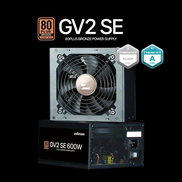 Захранване Zalman ZM600-GV2 SE 600W, Active PFC, 80 PLUS BRONZE
