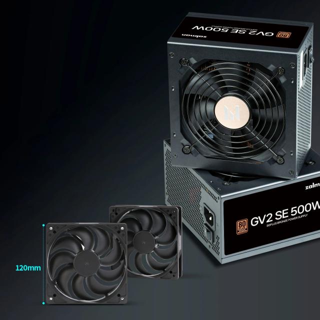 Захранване Zalman ZM500-GV2 SE 500W, Active PFC, 80 PLUS BRONZE
