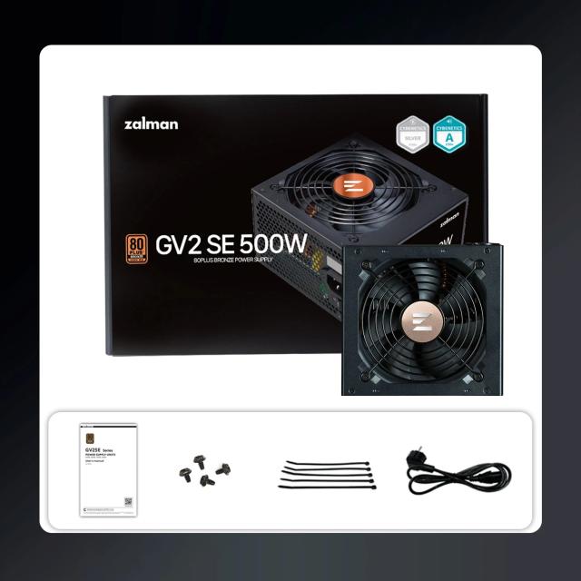 Захранване Zalman ZM500-GV2 SE 500W, Active PFC, 80 PLUS BRONZE