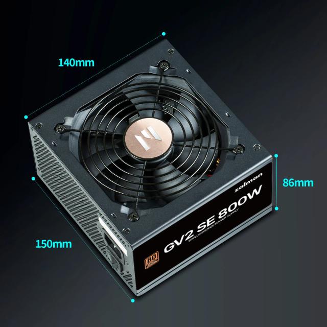 Захранване Zalman ZM800-GV2 SE 800W, Active PFC, 80 PLUS BRONZE