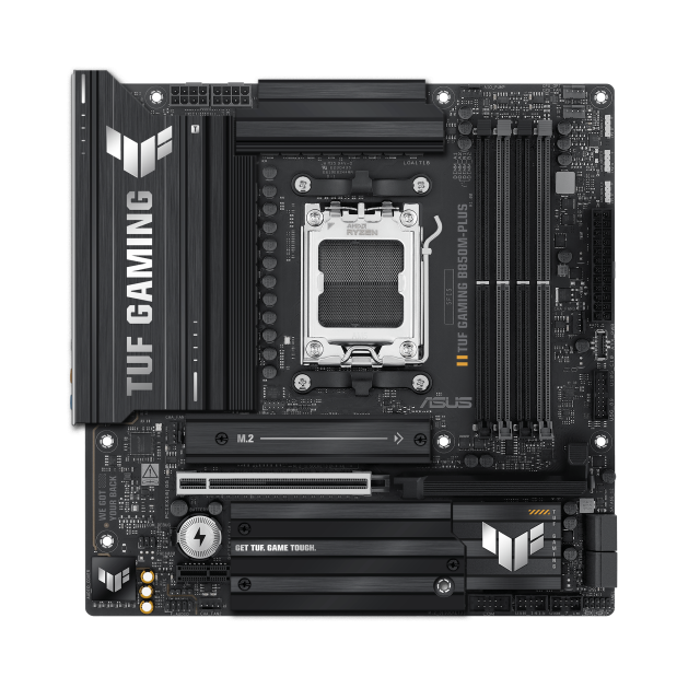 Дънна платка ASUS TUF GAMING B850M-PLUS, AM5, 4x DDR5, 3x M.2, 4x SATA 6Gb/s, HDMI, DP, Micro-ATX