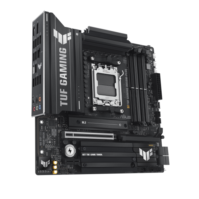 Дънна платка ASUS TUF GAMING B850M-PLUS, AM5, 4x DDR5, 3x M.2, 4x SATA 6Gb/s, HDMI, DP, Micro-ATX