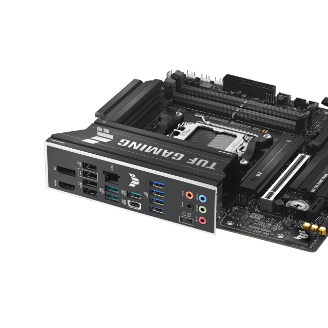 Дънна платка ASUS TUF GAMING B850M-PLUS, AM5, 4x DDR5, 3x M.2, 4x SATA 6Gb/s, HDMI, DP, Micro-ATX