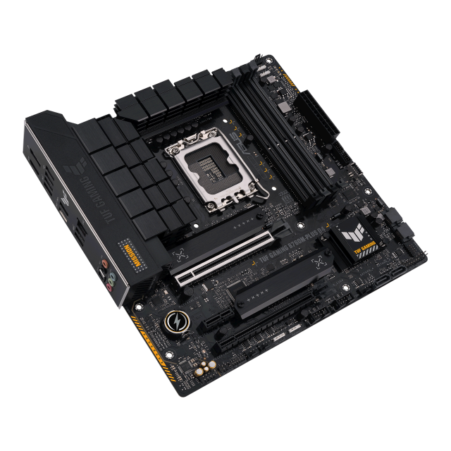 Дънна платка ASUS TUF GAMING B760M-PLUS D4, 4x DDR4, 2x M.2, 4x SATA 6Gb/s, HDMI, DP, mATX