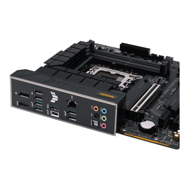 Дънна платка ASUS TUF GAMING B760M-PLUS D4, 4x DDR4, 2x M.2, 4x SATA 6Gb/s, HDMI, DP, mATX