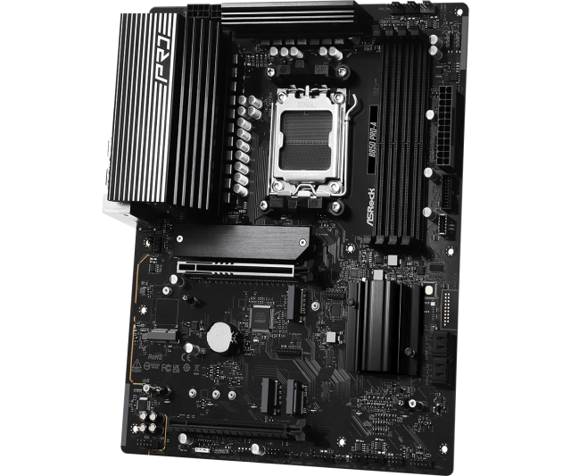 Дънна платка ASRock B850 PRO-A, AM5, 4x DDR5, 4x M.2, 4x SATA 6Gb/s, HDMI, DP, ATX