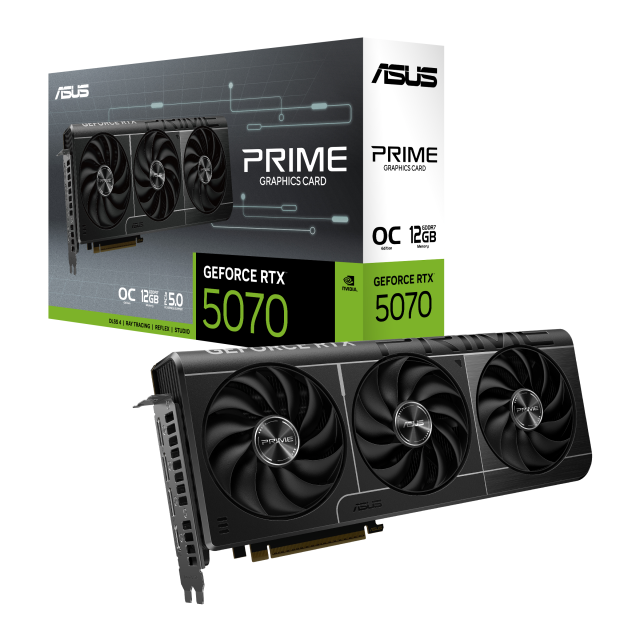Видео карта ASUS PRIME RTX 5070 OC 12GB GDDR7, 192-bit, 1x HDMI, 3x DP