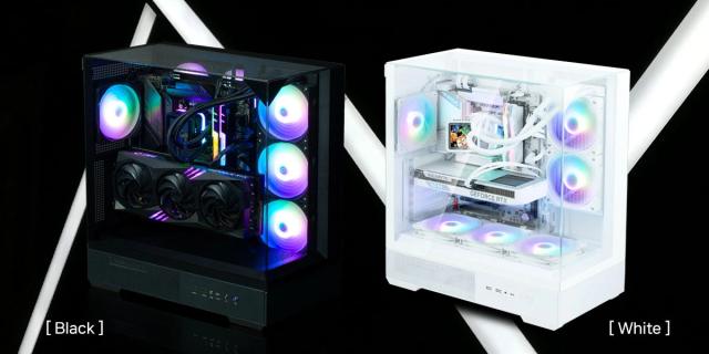 Кутия Zalman P40 Prism White, Middle Tower, Tempered Glass, 1 x USB 3.1 Type-C, 1 x USB 3.0, 1 x HD Audio, ATX / mATX / Mini-ITX