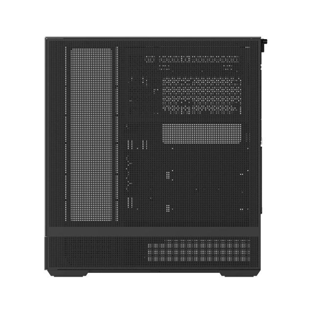 Кутия Zalman P40 Prism Black, Middle Tower, Tempered Glass, 1 x USB 3.1 Type-C, 1 x USB 3.0, 1 x HD Audio, ATX / mATX / Mini-ITX